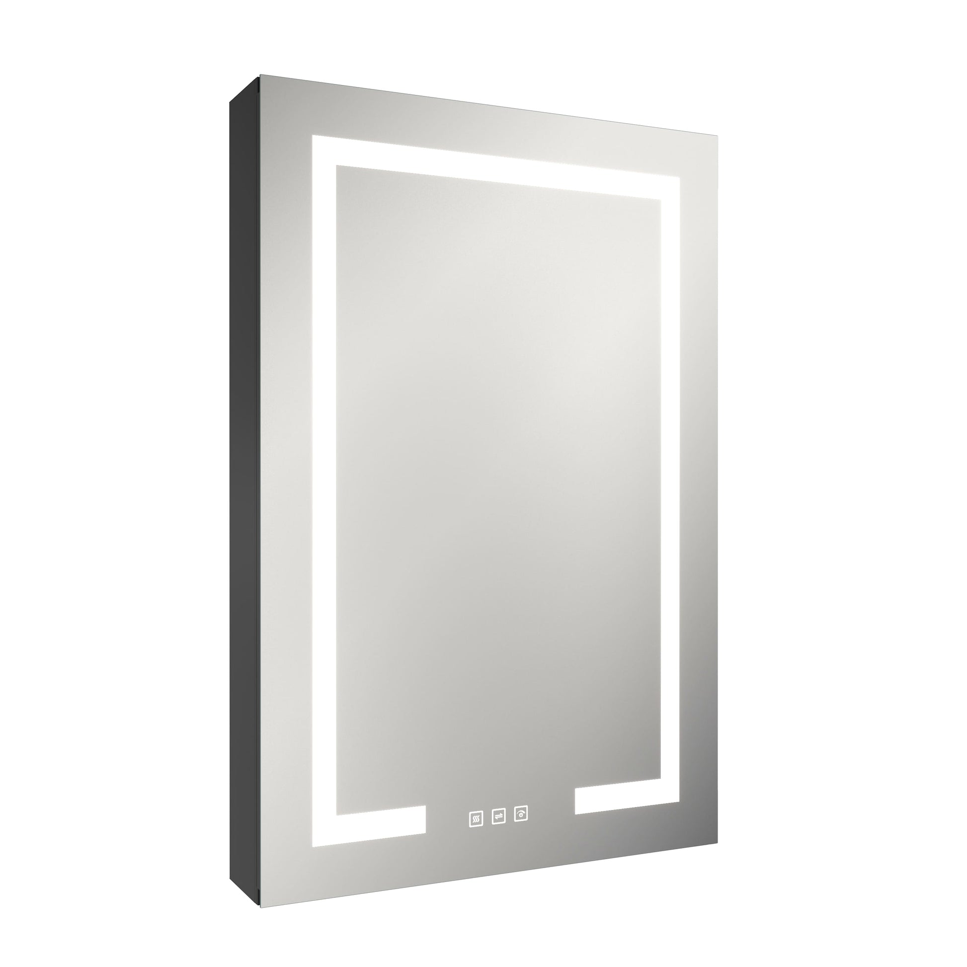 24"x36" Single Door Bathroom Medicine Cabinet with Anti Fog LED Mirror