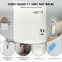 60"x36"/48"x96" Waterproof SMC Shower Wall Panel Kit with Slate Rock Texture