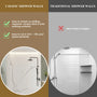 60"x36"x75"/96" Matte White with Marble Texture SMC Shower Wall Panel Kit