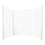 60"x36"x96" SMC Shower Wall Panel Kit with Medium Subway Tile Pattern with Calacatta Matte Finish