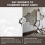 60"x36"x96" White SMC Shower Wall Panel Kit with Wave Texture, Waterproof Grout-Free Design