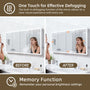 72" x 32" Aluminum Medicine Cabinet with LED Mirror, Anti-Fog, 3 Color Temperatures