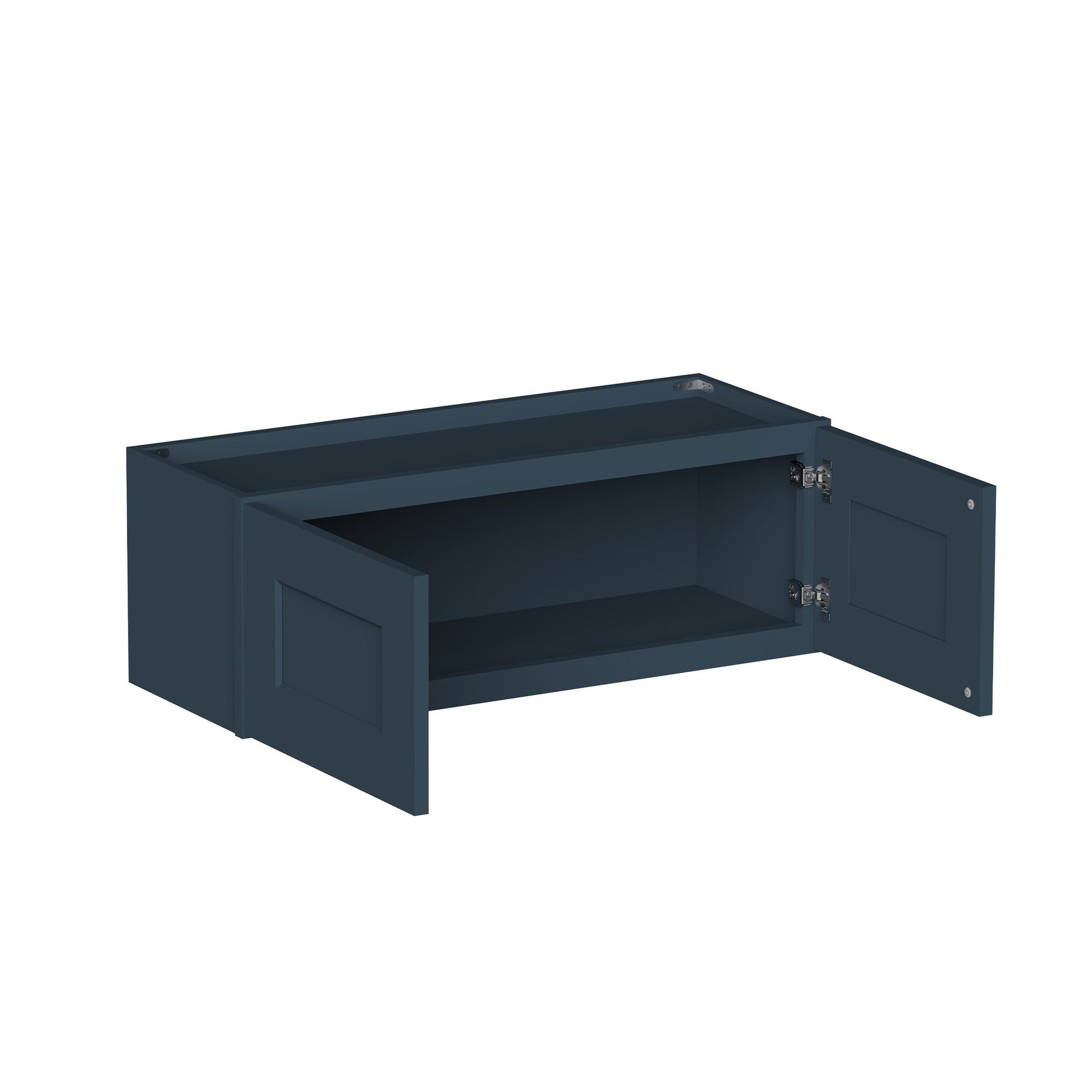 Cyber Grey RTA 24"-36"W x 12"D x 12"-24"H 17-Size Double Doors Short Wall Cabinet
