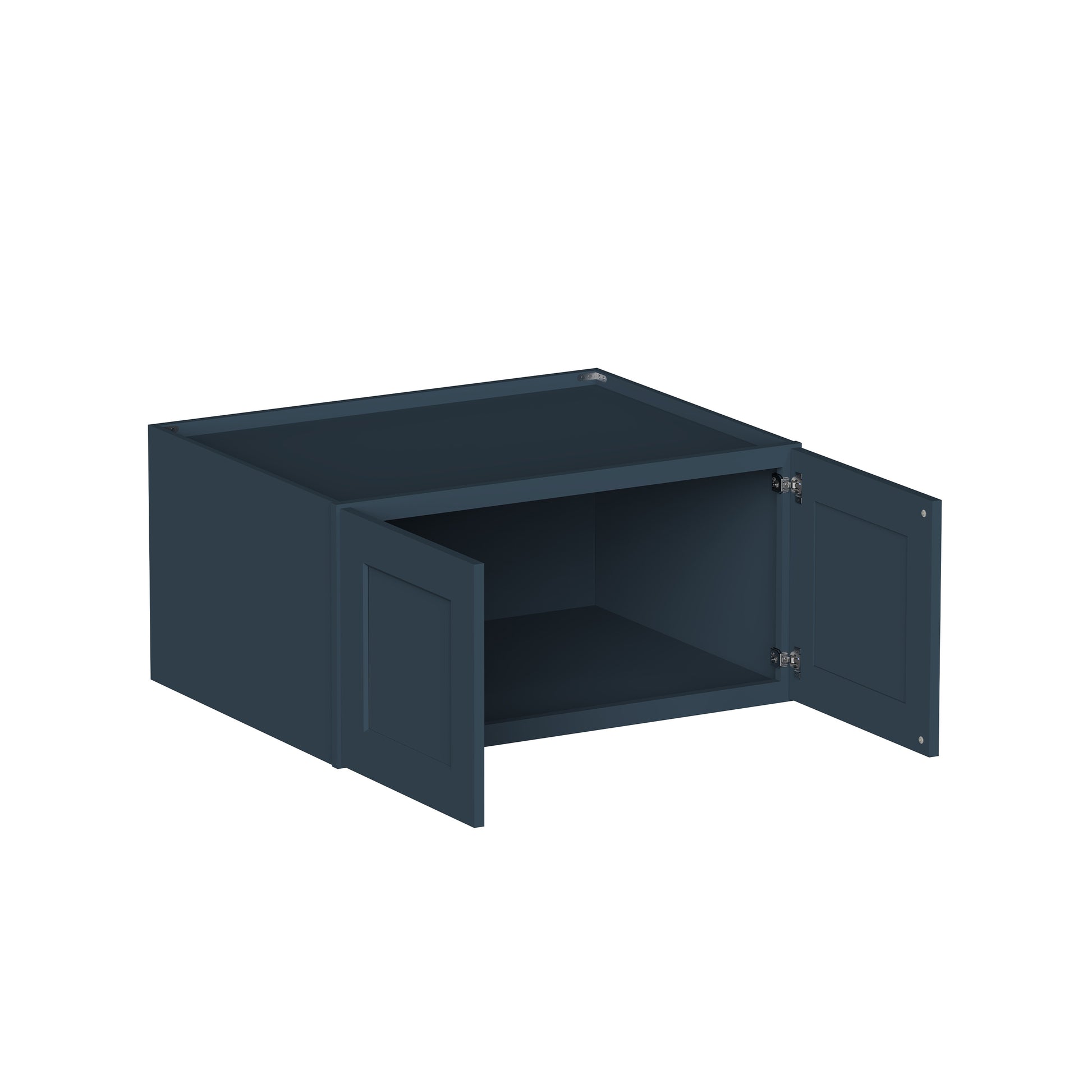Cyber Grey RTA 36"W x 27"D x 12"-24"H 4-Size Double Door Deep Wall Cabinet