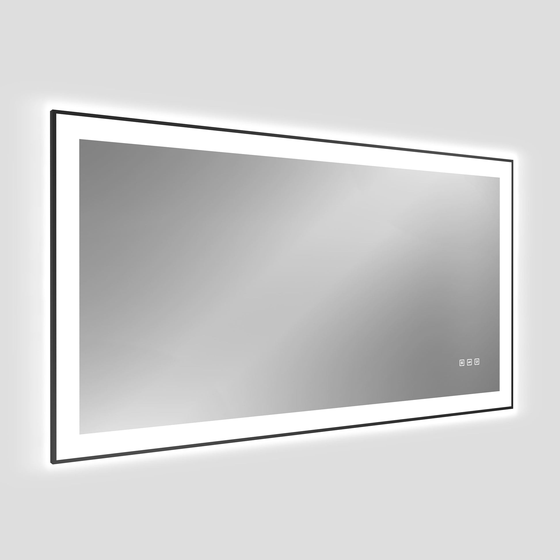 Dual Frame Layers LED Bathroom Mirror with Dual Light Strips