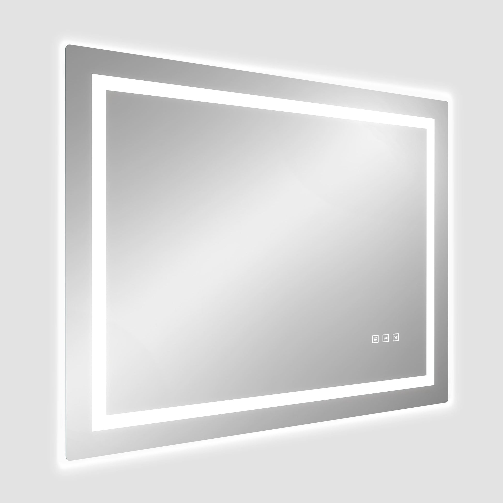 Dual Lighting LED Bathroom Mirror with Touch Dimming, Anti Fog