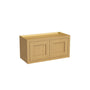 Inset Hazelnut Oak RTA 24-36"W x 12-24"H x 13.5"D 10-Size Double Doors Wall Cabinet