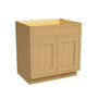 Inset Hazelnut Oak RTA 24-36"W x 34.5"H x 25"D 5-Size Single Drawer Base Cabinet with 2 Doors