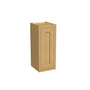 Inset Hazelnut Oak RTA 9-21"W x 30-42"H x 13.5"D 15-Size Single Door Wall Cabinet