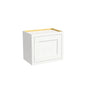 Inset Origami White RTA 12-21"W x 18"H x 13.5"D 4-Size Single Door Wall Cabinet