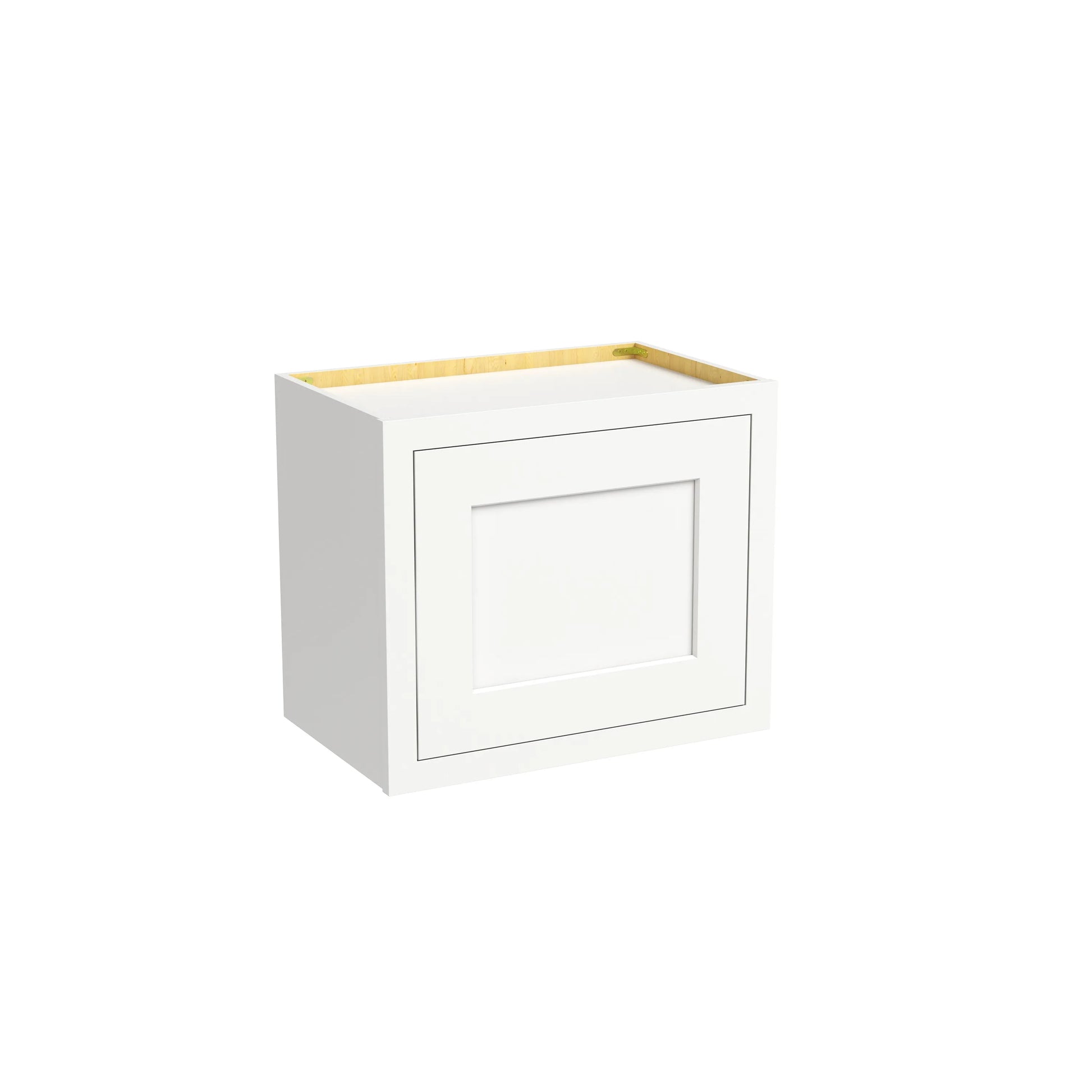 Inset Origami White RTA 12-21"W x 18"H x 13.5"D 4-Size Single Door Wall Cabinet