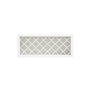 Inset Origami White RTA 24-36"W x 15-30"H x 13.5"D 5-Size Diamond Lattice Wine Grid Wall Rack Cabinet