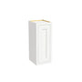 Inset Origami White RTA 9-21"W x 30-42"H x 13.5"D 15-Size Single Door Wall Cabinet