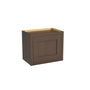 Inset Truffle Brown RTA 12-21"W x 18"H x 13.5"D 4-Size Single Door Wall Cabinet