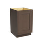 Inset Truffle Brown RTA 12-21"W x 34.5"H x 25"D 4-Size Full Height Single Door Base Cabinet