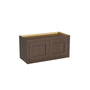 Inset Truffle Brown RTA 24-36"W x 12-24"H x 13.5"D 10-Size Double Doors Wall Cabinet