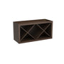 Inset Truffle Brown RTA 30-36"W x 15-18"H x 13.5"D 4-Size X-Shaped Wine Grid Wall Rack Cabinet