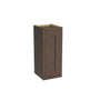Inset Truffle Brown RTA 9-21"W x 30-42"H x 13.5"D 15-Size Single Door Wall Cabinet