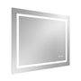 LED Front-Lighted Bathroom Mirror with Touch Dimming and Shadow Free Lighting