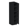 Slim Ebony Black Shaker RTA 24"/30"W x 84"/90"/96"H x 27"D 6-Size Tall Pantry Cabinet with 4 Doors and Shelves