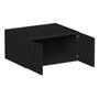 Slim Ebony Black Shaker RTA 36"W x 12"/15"/18"/24"H x 27"D Deep Wall Cabinet with 2 Doors
