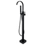 CASAINC Single-Handle Floor-Mounted Bathtub Faucet High Flow Bathroom Tub Filler with Hand Shower-CASAINC