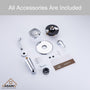 4.84inch Wall Mounted Shower trim kit with pressure balanced valve-CASAINC