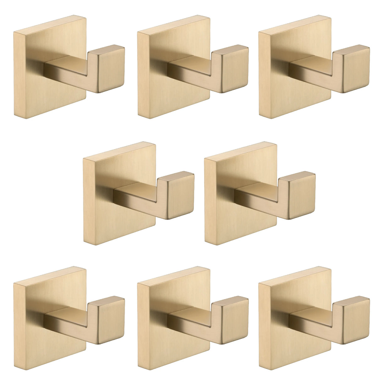Wall-Mounted Stainless Steel Towel & Coat Hooks for Bathroom Bedroom & Kitchen