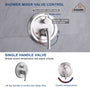8.3inch Wall-mounted rain shower faucet with pressure balanced valve-CASAINC