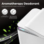 One-Piece Chair Height Elongated Smart Bidet Toilet with Auto Lid, Foam Shield Protection & Dual Flush