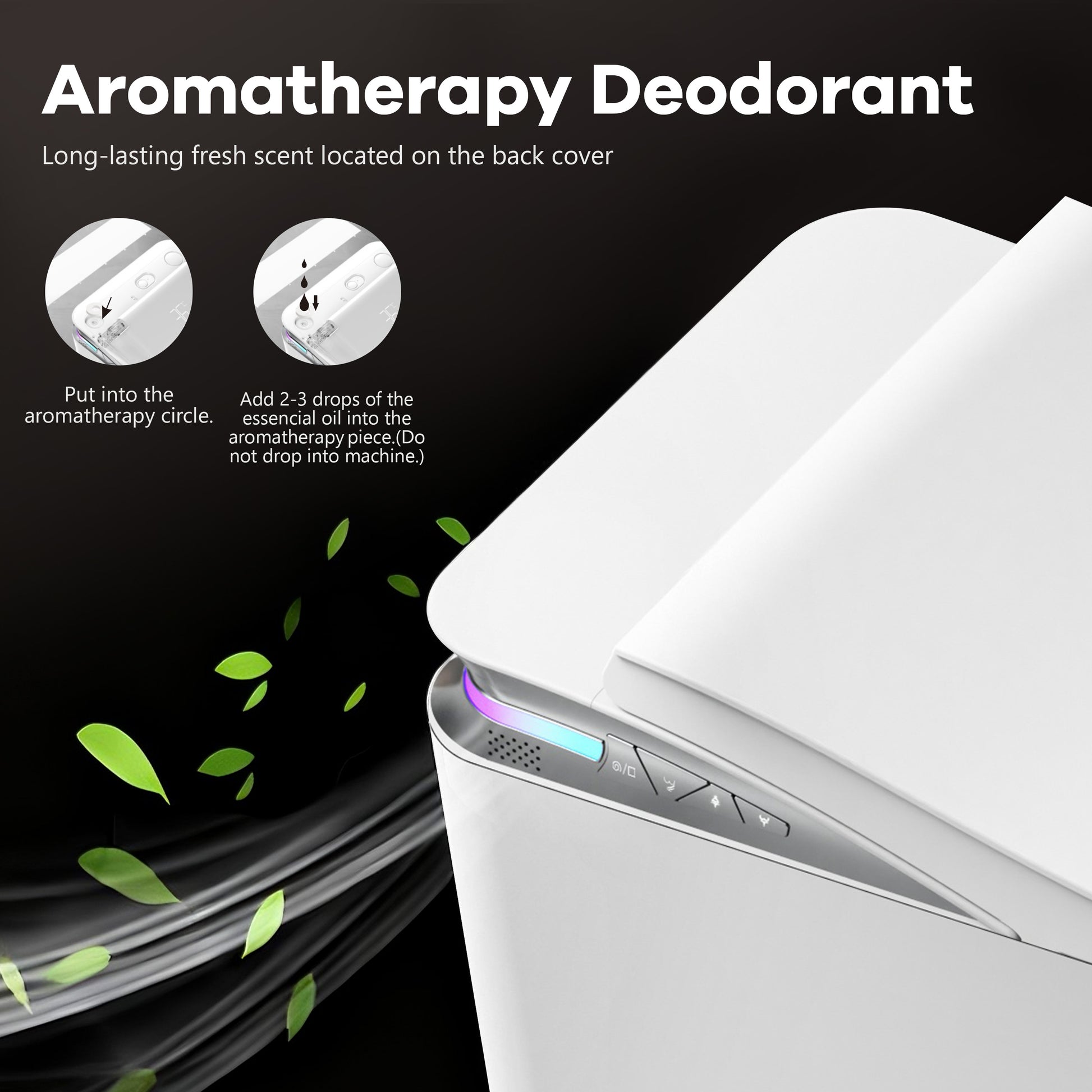 One-Piece Chair Height Elongated Smart Bidet Toilet with Auto Lid, Foam Shield Protection & Dual Flush
