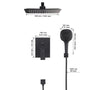 Casainc 2 Function 10" Wall Mounted Dual Shower Heads Shower System In Chrome