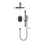 CASAINC 2 Function 10" Ceiling Mount Dual Shower Heads Shower System With Sliding Rod Shower Hand