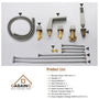 CASAINC Hot Sale 5 hole Bathtub Faucet With Handheld Shower Head