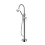 6 GPM Freestanding Bathtub Faucet with Hand Held Shower and Double Handle 