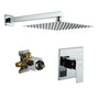 Rainfall Shower System 10" Wall Mount Single Function Showerhead