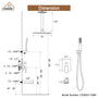 CASAINC Shower System with Cascading Tub Filler