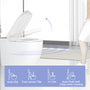 Luxury Smart Bidet Toilet with Built-in Tank, Heated Seat & Voice Control
