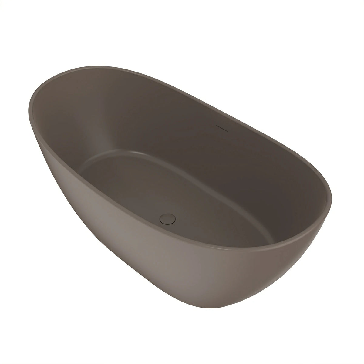 65" Artificial Stone Solid Surface Freestanding Bathtub for Bathroom
