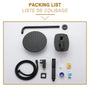 Casainc Matte Black Round Built-in Shower System with Handheld Shower
