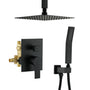 10-inch/12inch Rainfall Shower System With Hand Shower & Pressure-Balanced Valve