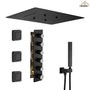 20*24'' Rectangle Shower System With 4 Sprays Modes & 3 Body Jets