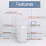 Elongated One Piece Toilet Dual Flush 1.1/1.6 GPF Water-Saving Design