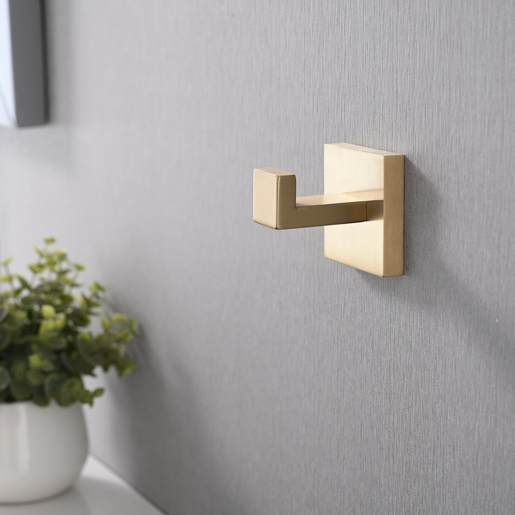 Wall-Mounted Stainless Steel Towel & Coat Hooks for Bathroom Bedroom & Kitchen