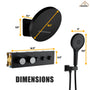 16'' Round Rainfall Multifunctional Shower System With 3-Spray Modes
