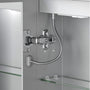 16" x 26" Aluminum Medicine Cabinet with LED Mirror, Anti-Fog, 3 Color Temperatures
