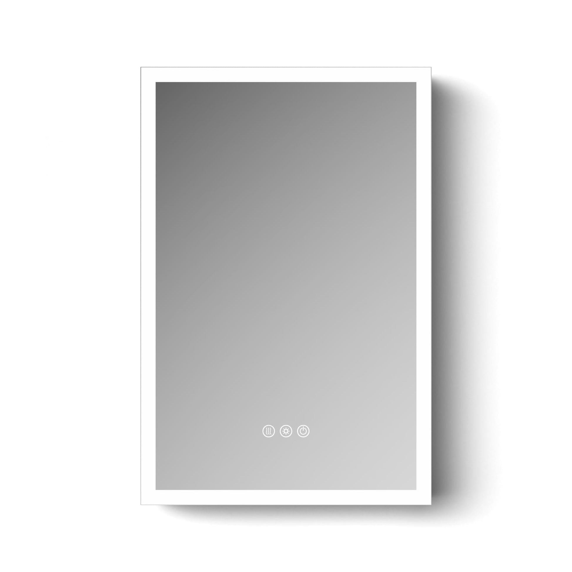 20" x 30" Aluminum Medicine Cabinet with LED Mirror, Anti-Fog, 3 Color Temperatures