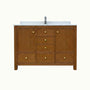 48"/60"/72" Freestanding Bathroom Vanity with Single/Double Sink & Marble Top