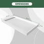 48"/60"x36"/32" Matte White Solid Composite Stone Shower Base with Anti-Slip Textured