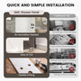48"x36"x96" Calacatta/Cararra White SMC Shower Wall Panel System, Waterproof Grout-Free Shower Surround